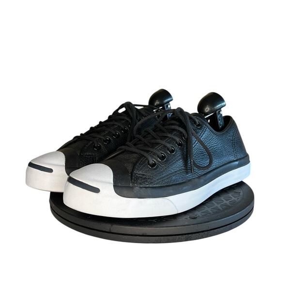 Mens Converse Jack Purcell Leather Low Top Sneakers Size M8 W9.5 - Picture 1 of 6